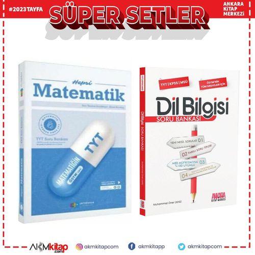 Antrenmanlarla TYT Hepsi Matematik ve AKM Dil Bilgisi Soru Bankası Seti 2 Kitap