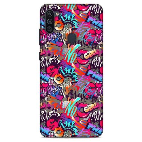 Graffitix (8) Desenli Silikon Kapak Samsung Galaxy M11 Kılıf