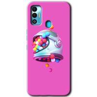 Tecno Spark 7T Kılıf HD Desen Baskılı Arka Kapak - Uzay Başlığı