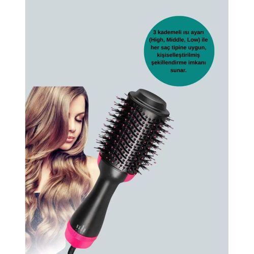 Kurutmalı Saç Şekillendirici Fönlü Fırça 1200 Watt Güç