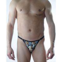 Erkek Metalli Zar Desenli Slip Çamaşır