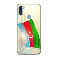 Samsung Galaxy A11 Uyumlu Kılıf Azarbaijan (7) Telefon Kılıfı Gökyüzü Bayrak