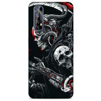 Realme 7 Uyumlu Kılıf Motorsiklet (23) Ultra Koruma Kılıfı Kurukafa