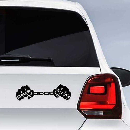 Thug Life Zincir Eller Sticker Araba, Araç, Oto Etiket, Aksesuar, Tuning, Modifiye, Arma