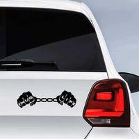 Thug Life Zincir Eller Sticker Araba, Araç, Oto Etiket, Aksesuar, Tuning, Modifiye, Arma