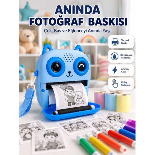 2 4 Ips Ekranlı Çocuk Fotoğraf Makinesi Hd Çekim Ve Anında Baskı Keyfi