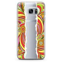 Samsung Galaxy S7 Edge Kılıf Şal Fular Arka Kapak Koruma Desenli Full Koruyucu