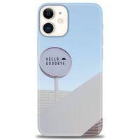 iPhone 12 Kılıf HD Baskılı Kılıf - Hello GoodBye + Tam Ekran Koruyucu