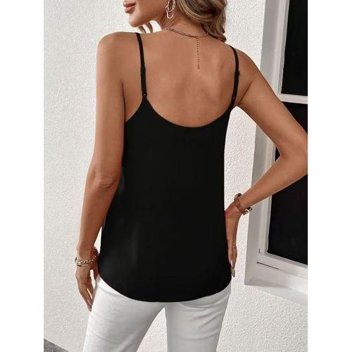 Kadın Ip Askılı V Yakalı Sandy Bluz