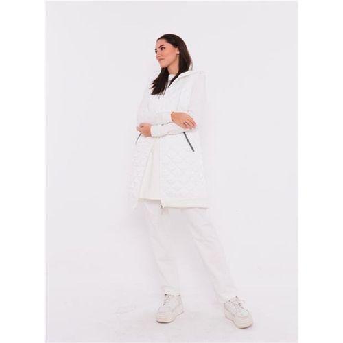 Minimal Kapitoneli Yelekli Spor Üçlü Takım - 70060.023 - Krem