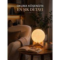 Modern Tasarımlı 3d Ay Lambası Yatak Odası Ve Salon Dekoru