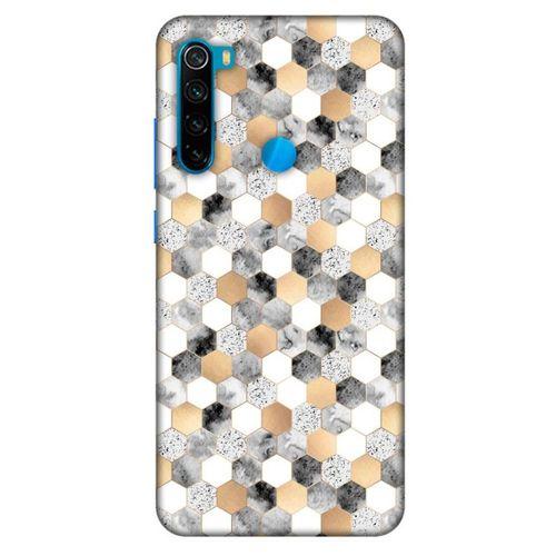 Mermer Desenli (50) Tema Shockproof Kılıf Koyu Gri Xiaomi Redmi Note 8 Kılıf