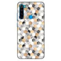 Mermer Desenli (50) Tema Shockproof Kılıf Koyu Gri Xiaomi Redmi Note 8 Kılıf