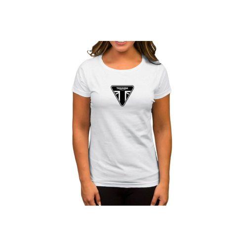 Triumph Motorcycles Ltd Beyaz Kadın Tişört
