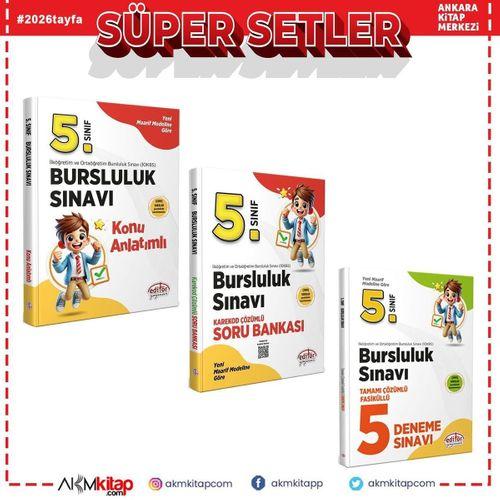 Editör 5.Sınıf Bursluluk Konu Soru ve Deneme Seti 3 Kitap