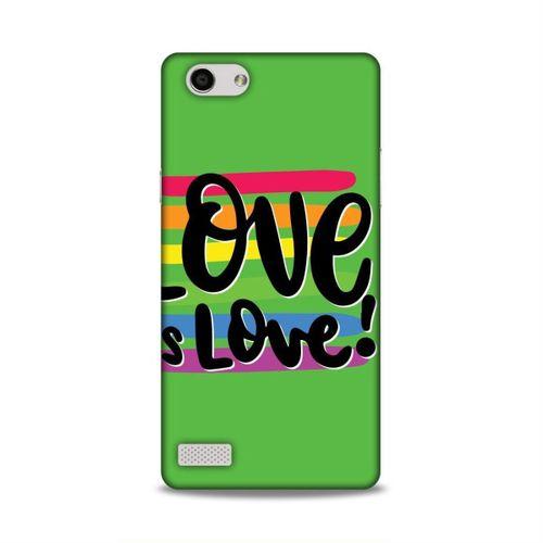 Oppo Rx17 Neo Kılıf Lgbt Love İs Love Yesil Arka Kapak Silikon Koruma Full Koruyucu