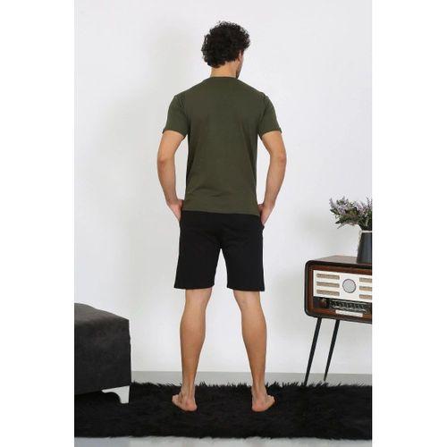 Erkek Penye Haki 3'lü Pijama Takımı