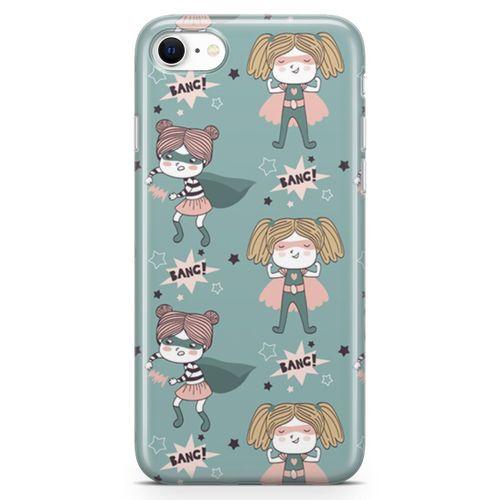 Apple iPhone SE 2020 Kılıf Bang Bang Girl Arka Kapak Koruma Desenli Full Koruyucu