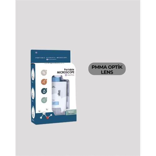 Taşınabilir Led Işıklı Cep Mikroskop – 80x–200x Büyütme