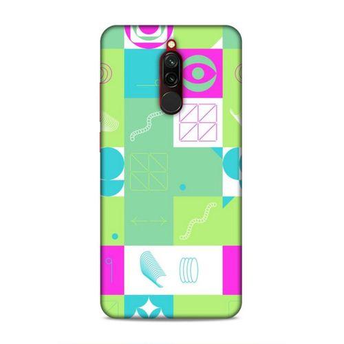 Xiaomi Redmi 8 Uyumlu Kılıf Insomnia (30) Silicone Case Pembe Yeşil