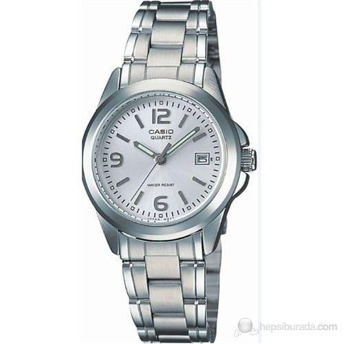 Casio LTP-1215A-7ADF Quartz Çelik Gri Beyaz Kadran 28 mm Kadın Kol Saati