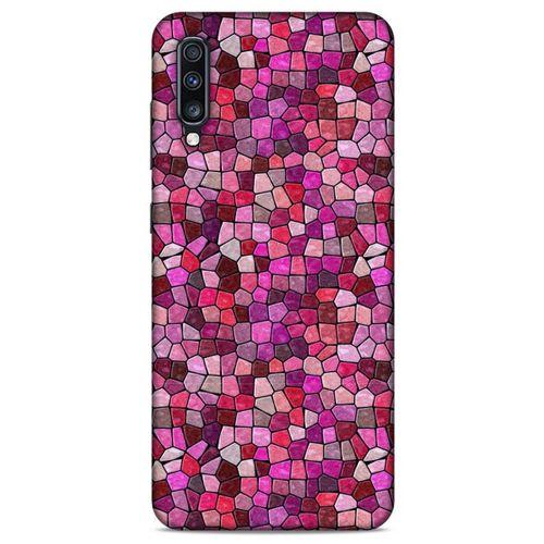 Samsung Galaxy A70 Uyumlu Kılıf Pembe Delisi (16) Kalın Kılıf Suluboya