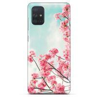 Lopard Samsung Galaxy M51 Uyumlu Kılıf Bahar (44) Tough Armor Kılıf Kiraz Çiçekleri