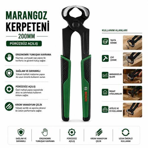 Marangoz Kerpeten 200 mm (8 inç) Ergonomik Yumuşak Sap