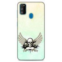 Lopard Samsung Galaxy M30s Uyumlu Kılıf Tattoo's (8) Baskılı Kılıf Yeşil Beyaz