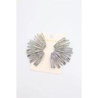 Taşlı Küpe - Siyah