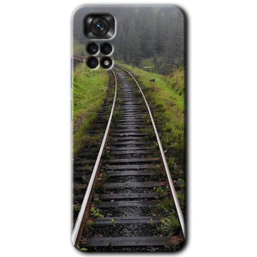Redmi Note 11s 5G Global Kılıf HD Desen Baskılı Arka Kapak - Tren Yolu + Kırılmaz Cam