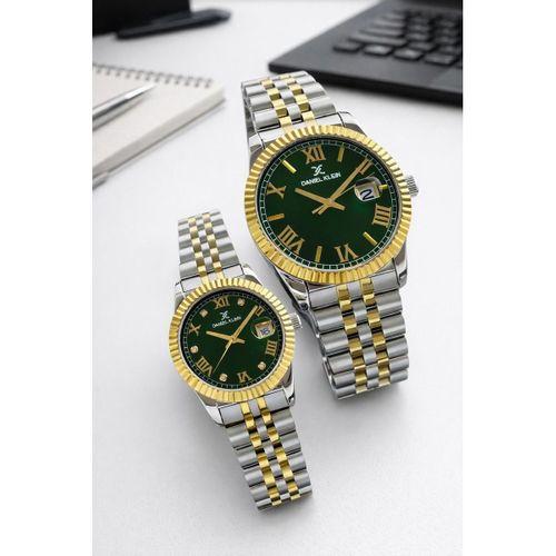 Daniel Klein Çift Sevgili Saati Çelik Bileklik Çelik Kordon 3 Atm Suya Dayanıklı Kol Saati VS.BLKT.0808