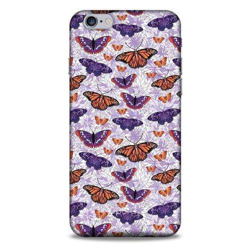 Apple Iphone 6S Plus Kılıf Kelebek Etkisi (45) Liquid Air Kılıf Mavi Toz Pembe