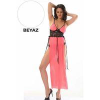 Beyaz Dantel Gecelik - 211