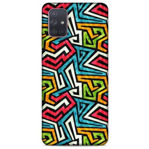 Geometrix 05 Samsung Galaxy A71 Kılıf Silikon Kapak