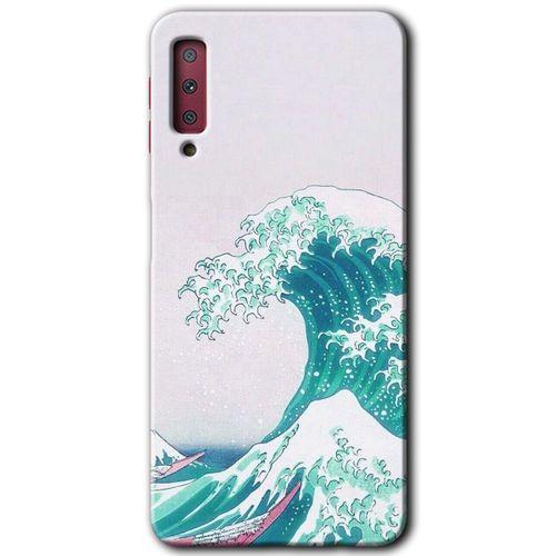 Galaxy A7 2018 Kılıf HD Desen Baskılı Arka Kapak - Dalga
