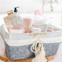 Çok Amaçlı Saklama Organizer Kutu Kare Keçe Sepet (mini) - 03433