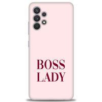 Samsung Galaxy A32 Kılıf HD Baskılı Kılıf - Boss Lady + Tam Ekran Koruyucu