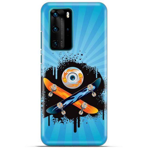 Lopard Huawei P40 Pro Uyumlu Kılıf Tattoo's (13) Silikon Kap Snowboard
