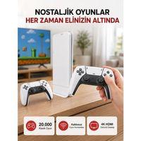 2 Kollu Kablosuz 4k Tv Uyumlu Klasik Oyun Konsolu