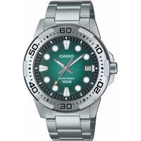 Casio MTD-140D-3AVDF Quartz Çelik Gri Yeşil Kadran 10 ATM 44 mm Erkek Kol Saati