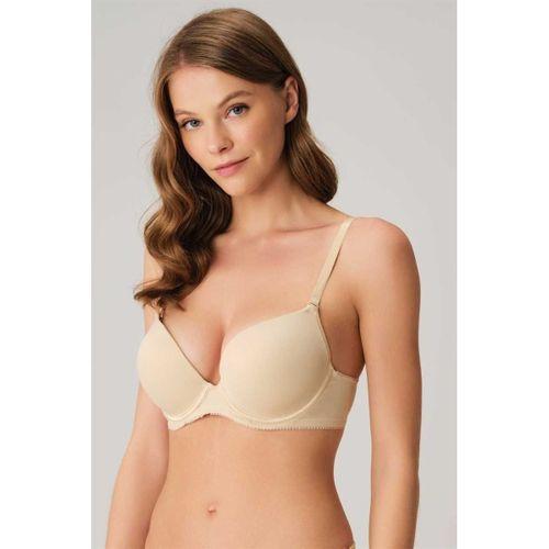 Kadın Balenli Extra Destekli Dolgulu Askıları Çıkabilen Günlük Klasik T-shirt Sütyeni