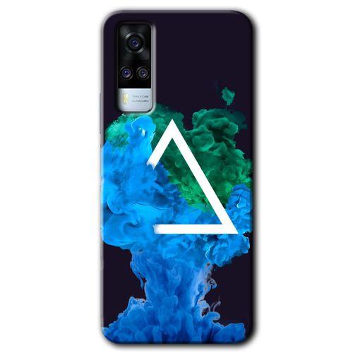 Vivo Y31 2021 Kılıf HD Desen Baskılı Arka Kapak - İnk Clot + Kırılmaz Cam