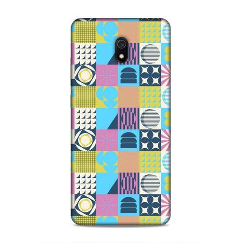 Xiaomi Redmi 8A Uyumlu Kılıf Insomnia (43) Thin Fit Kılıf Mavi Sarı