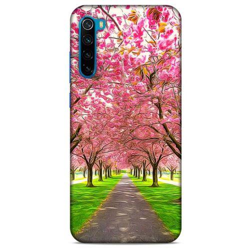 Lopard Xiaomi Redmi Note 8T Uyumlu Kılıf Bahar (42) Rugged Armor Kılıf Pembe Ağaç