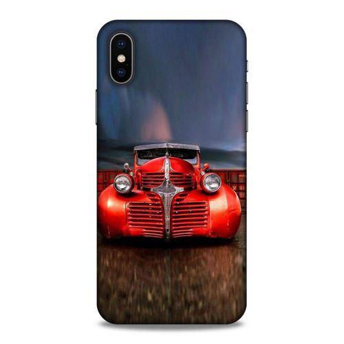 Lopard Apple iPhone XS Uyumlu Kılıf PickUpX (43) Thin Fit Kılıf Kırmızı Ateşli