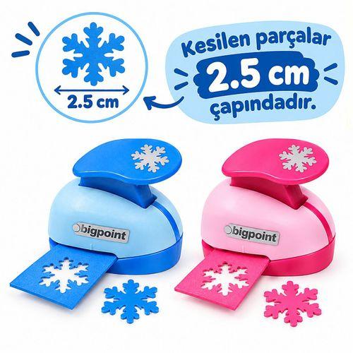 Bigpoint Şekilli Delgeç 2.5cm Kar Tanesi