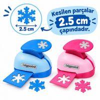 Bigpoint Şekilli Delgeç 2.5cm Kar Tanesi