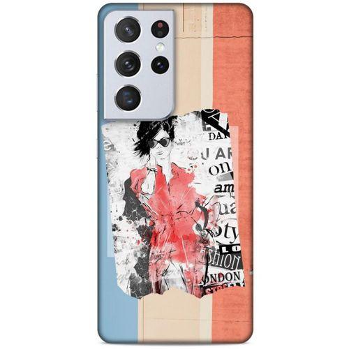 Lopard Samsung Galaxy S21 Ultra Uyumlu Kılıf Sokak Modası (48) Bumper Kılıf