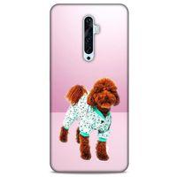 Oppo Reno 2z Kılıf Köpek Kıyafetleri (33) Hybrid Kılıf Poodle Pijama